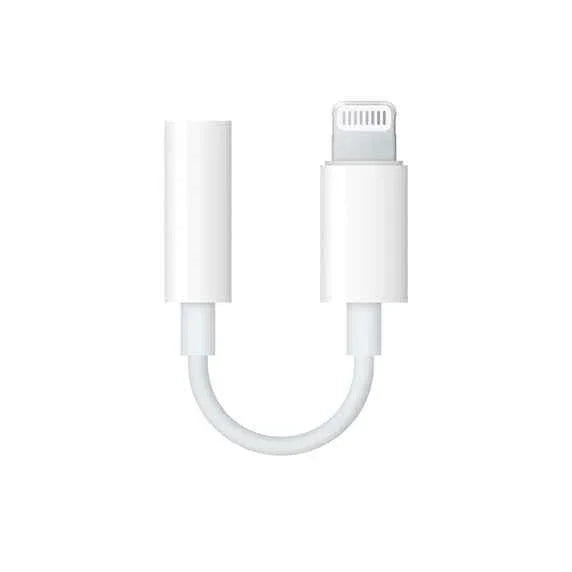 Apple Lightning To 3.5mm Headphone Jack Adapter - White Apple Lightning To 3.5mm Headphone Jack Adapter - White
